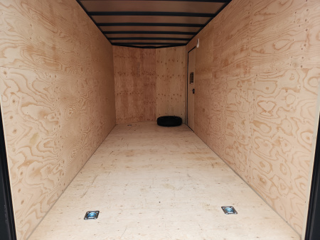 New 2026 Royal Cargo Trailers 7 X 16 +V REAR RAMP, HD 5200# AXLES Cargo / Enclosed Trailer