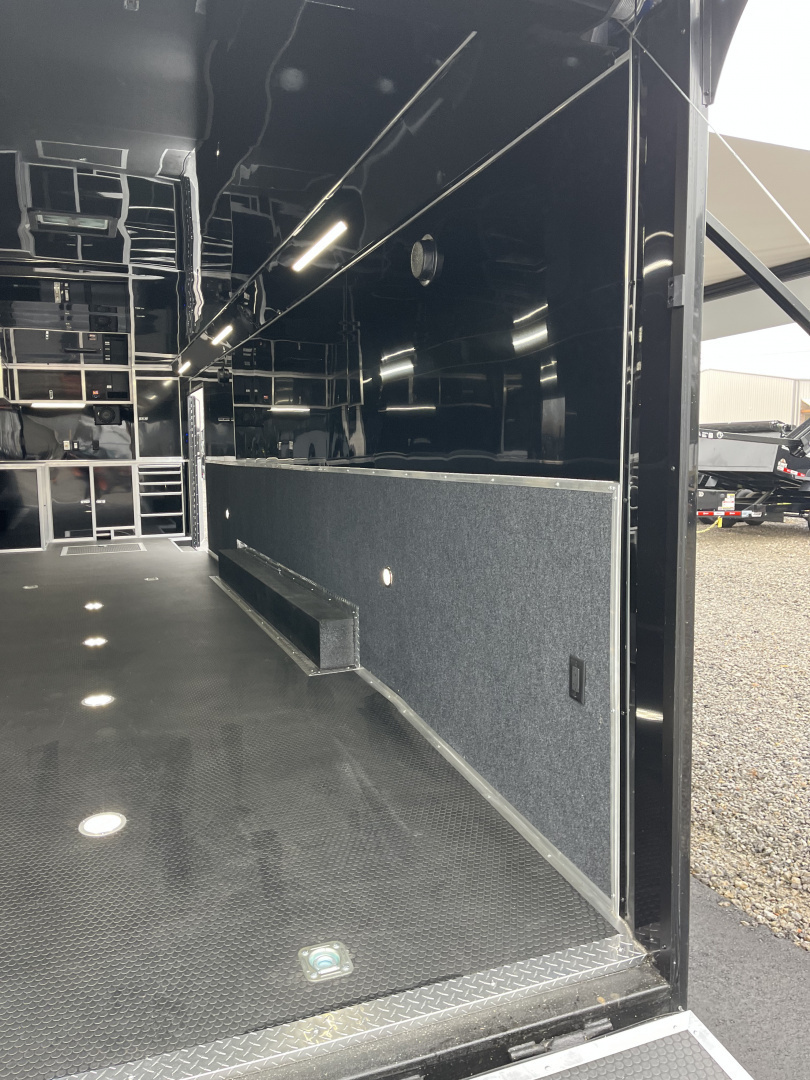New 2026 Haulmark EDGE 34 Race Trailer With Turbo Package, Awning, Polycor, Insulated, Black Trim Package