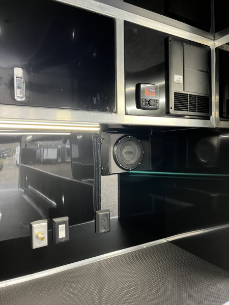 New 2026 Haulmark EDGE 34 Race Trailer With Turbo Package, Awning, Polycor, Insulated, Black Trim Package