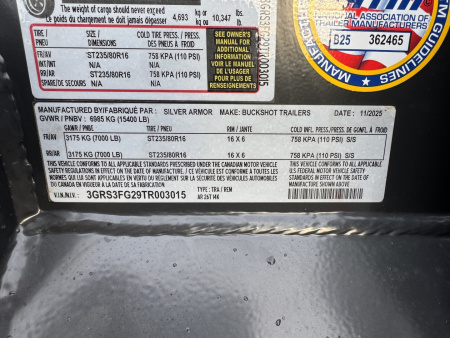 New 2026 Buckshot MFG AR26T-3015 Tilt Trailer