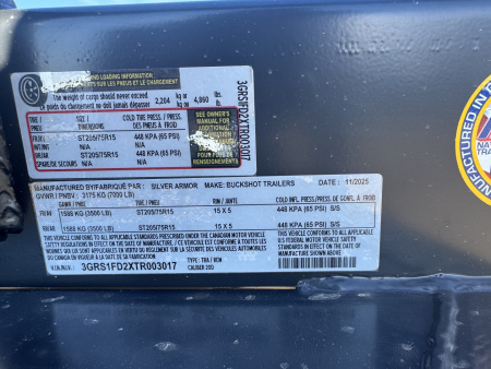 New 2026 Buckshot MFG CALIBER 20D -3017 Car Hauler