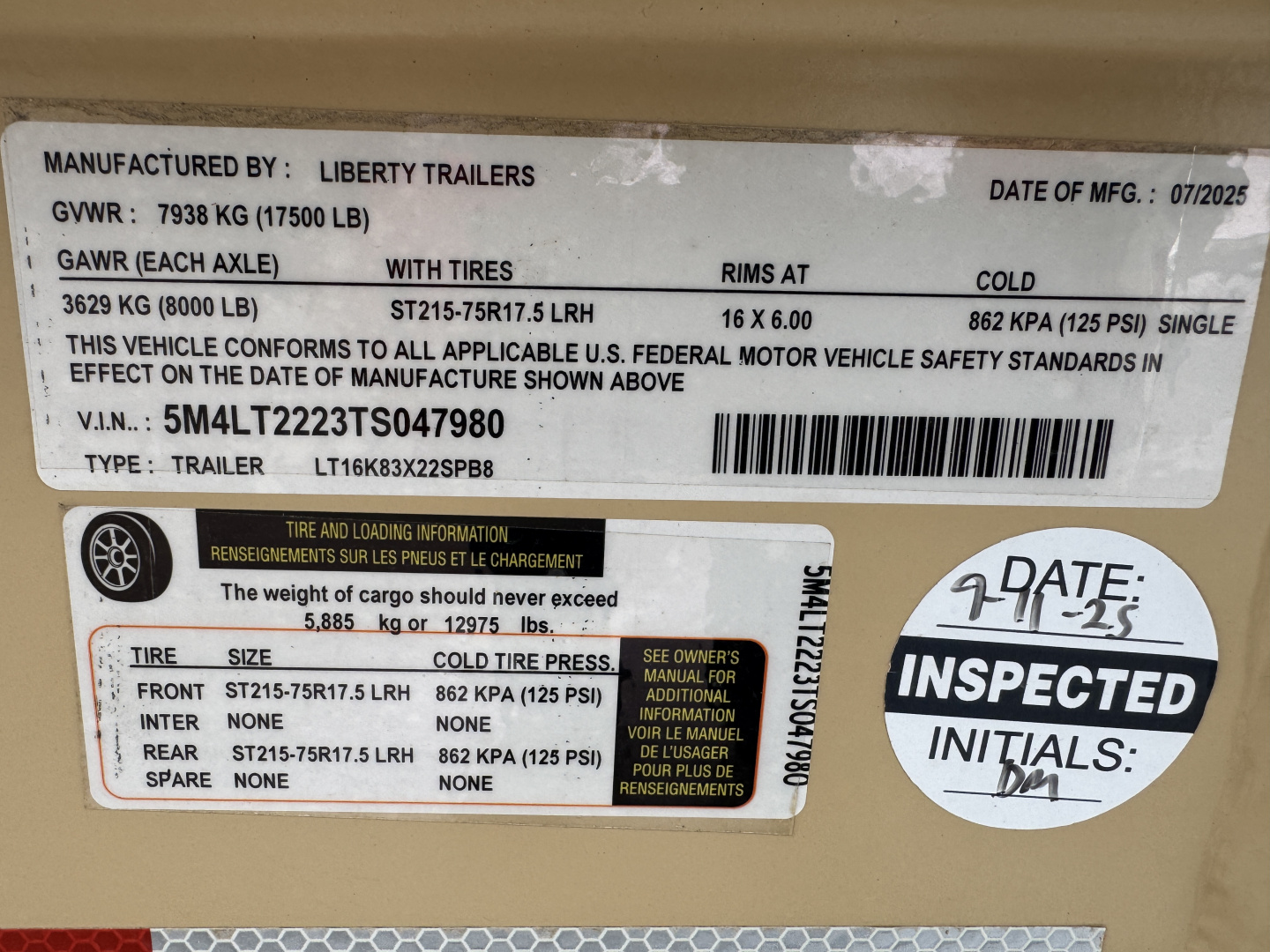 New 2026 Liberty LT16K-22 Tilt Trailer