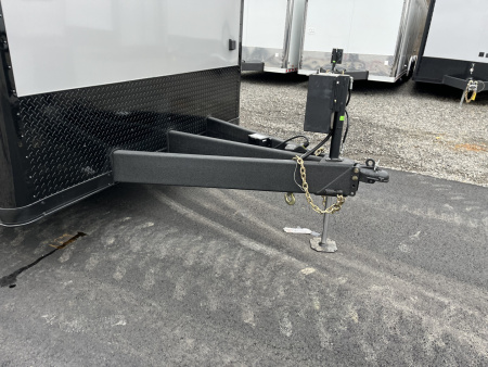 New 2026 Haulmark 34 Bathoom Race Trailer, Air Prep PKG, Awning, Polycor, Insulated, Window, 54" ALX Slide Out Step, A/C + Heat