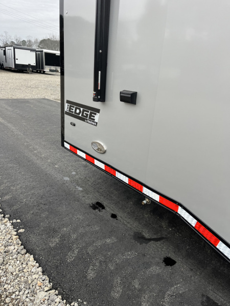 New 2026 Haulmark 34 Bathoom Race Trailer, Air Prep PKG, Awning, Polycor, Insulated, Window, 54" ALX Slide Out Step, A/C + Heat