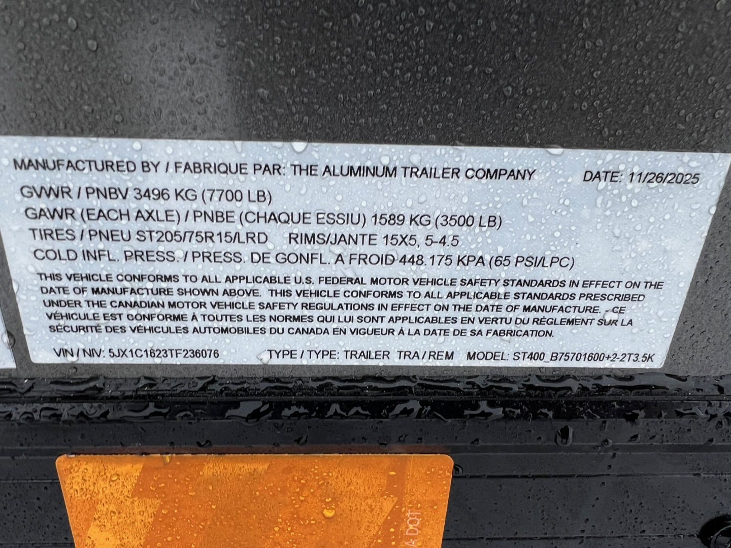 New 2026 ATC 7.5 X 16 STO400 Aluminum Cargo / Enclosed Trailer