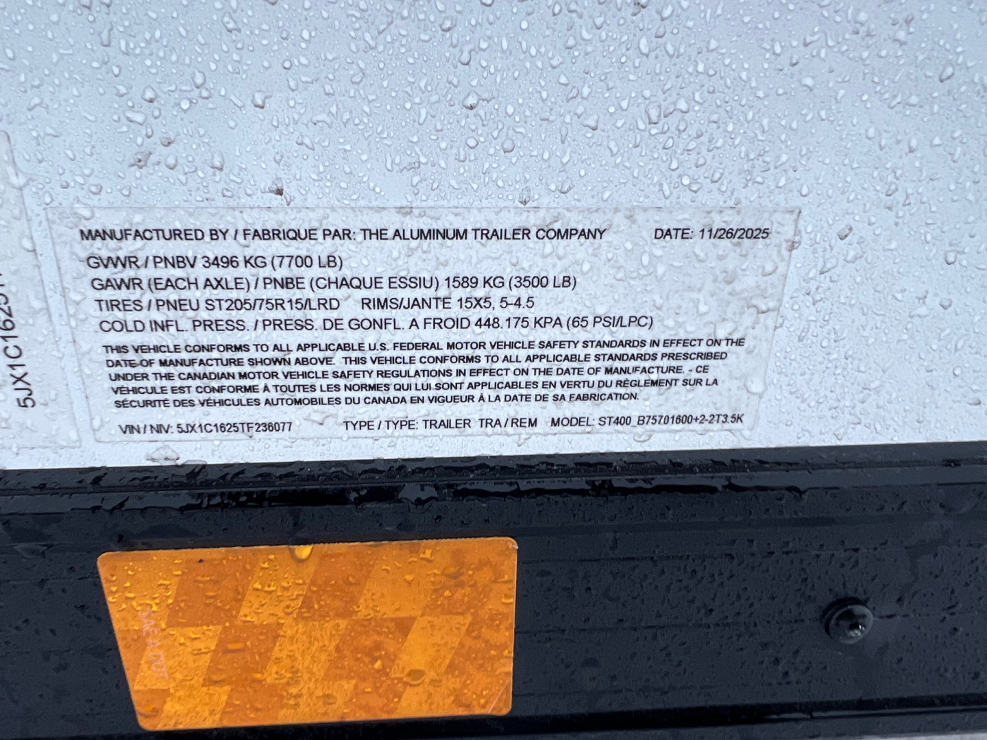 New 2026 ATC 7.5 X 16 STO400 Aluminum Cargo / Enclosed Trailer