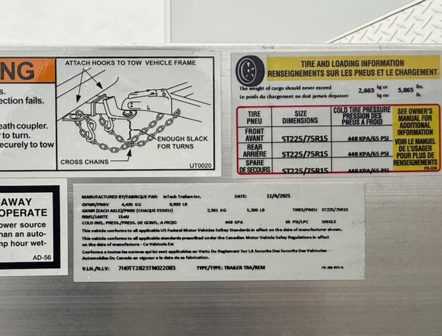 New 2026 INTECH 8.5X28 RACE TRAILER