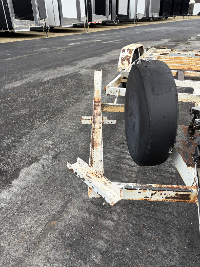 Used 1986 Southern Draw 7X20 Open Car Hauler Steel Trailer - 7K GVWR