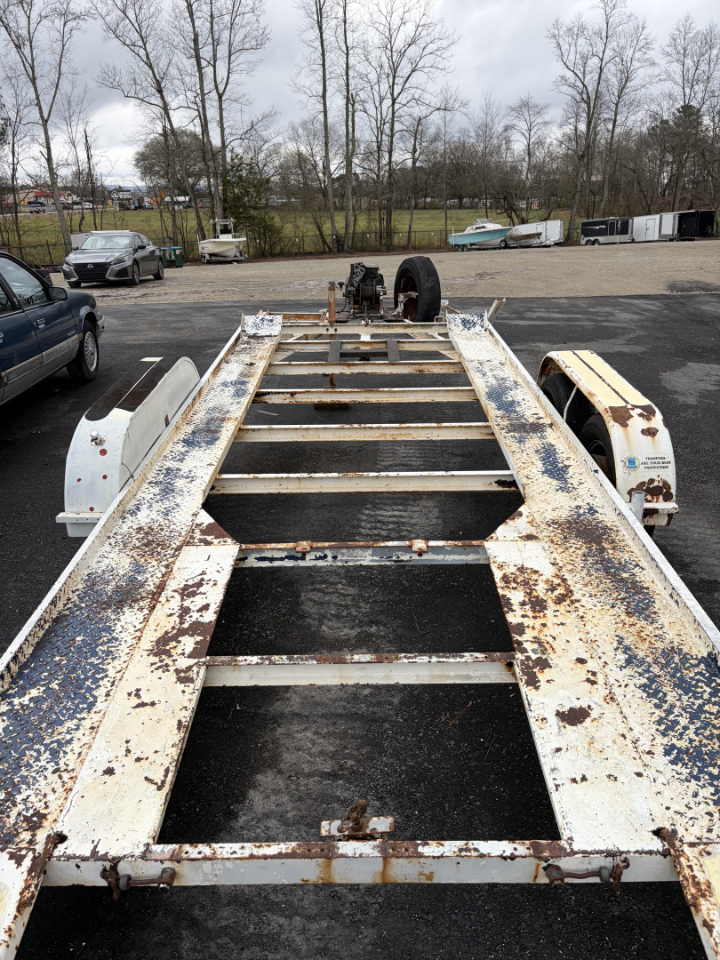 Used 1986 Southern Draw 7X20 Open Car Hauler Steel Trailer - 7K GVWR