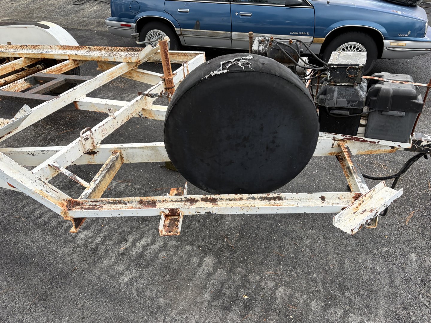 Used 1986 Southern Draw 7X20 Open Car Hauler Steel Trailer - 7K GVWR