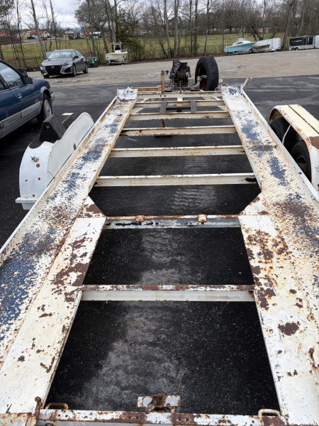 Used 1986 Southern Draw 7X20 Open Car Hauler Steel Trailer - 7K GVWR