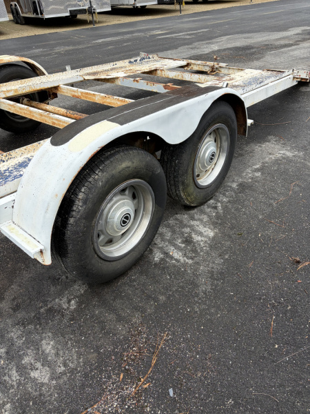 Used 1986 Southern Draw 7X20 Open Car Hauler Steel Trailer - 7K GVWR