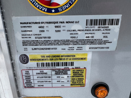 New 2025 H&H Trailers 24' Cargo H10124FTCHV-100 Cargo / Enclosed Trailer