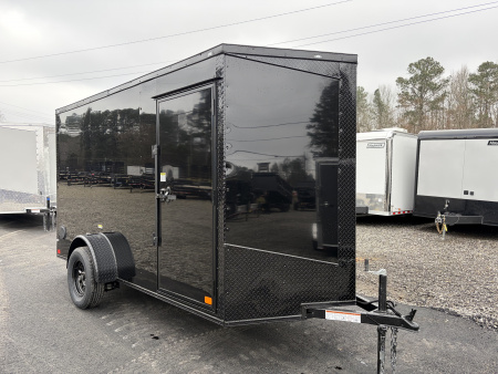 New 2026 Big Daddys Edition, 6X12 Enclosed Trailer With 6' 6  Interior, Blackout, Single Axle, Polycor