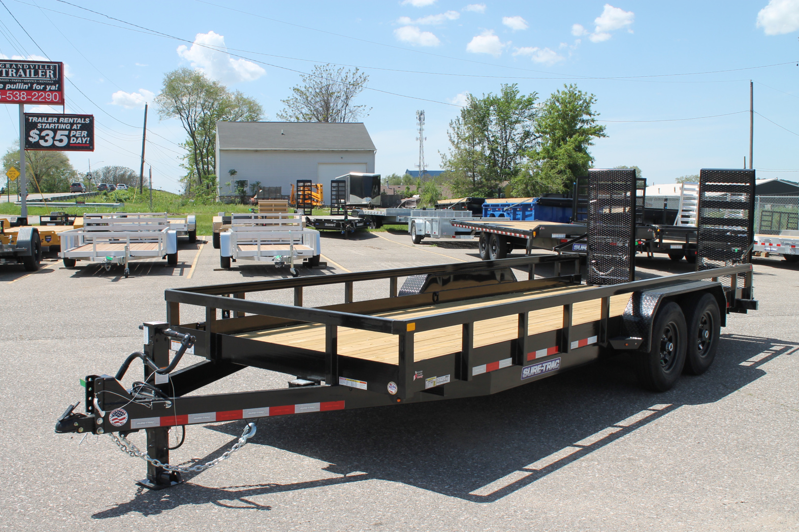 New 2025 Sure-Trac STUTT8220-BP-140 Utility Trailer