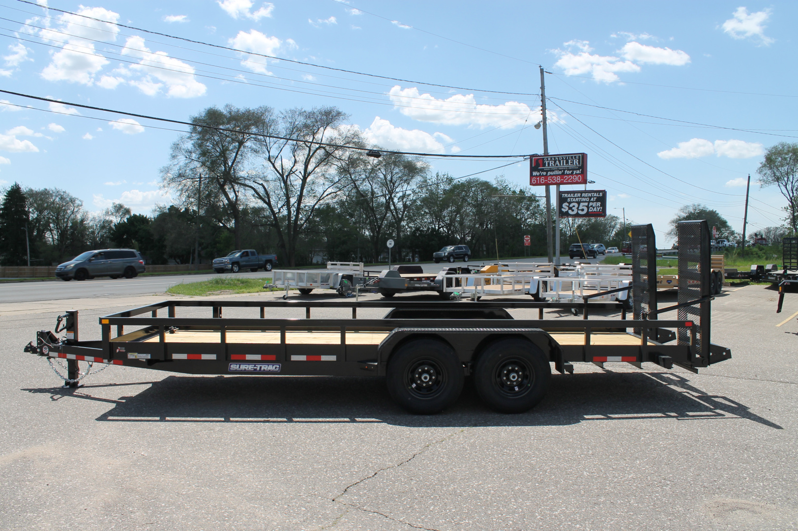 New 2025 Sure-Trac STUTT8220-BP-140 Utility Trailer