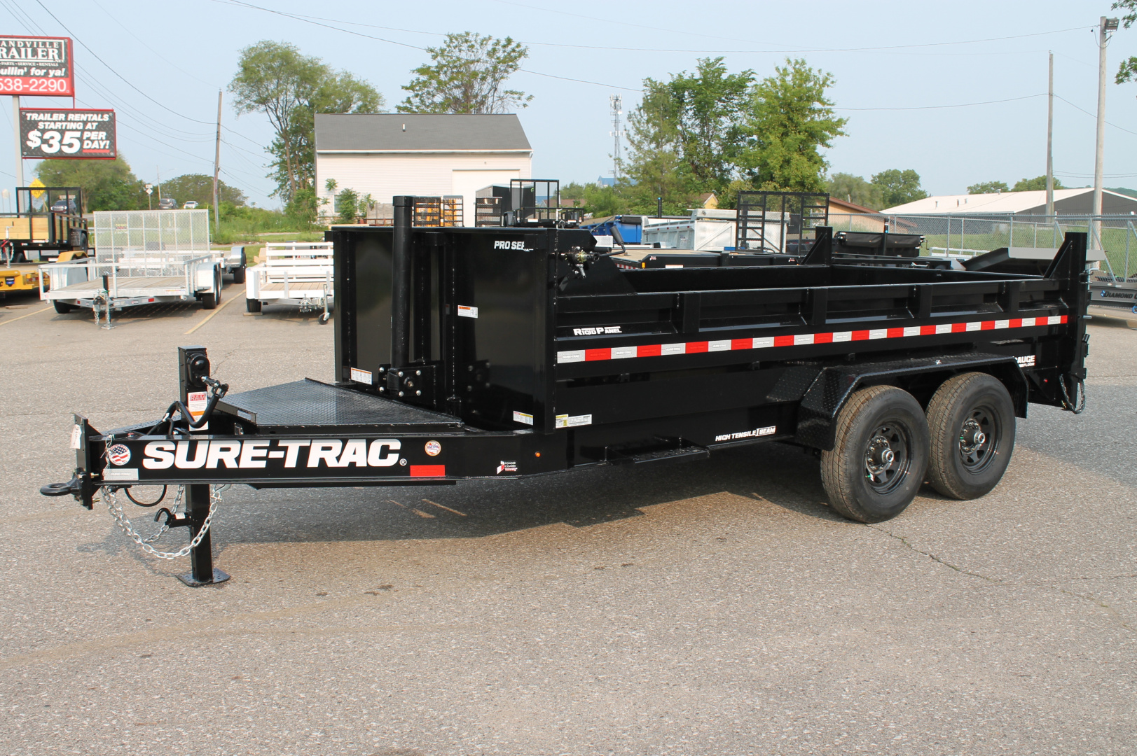New 2025 Sure-Trac STBTL8214-BP-154 Dump Trailer