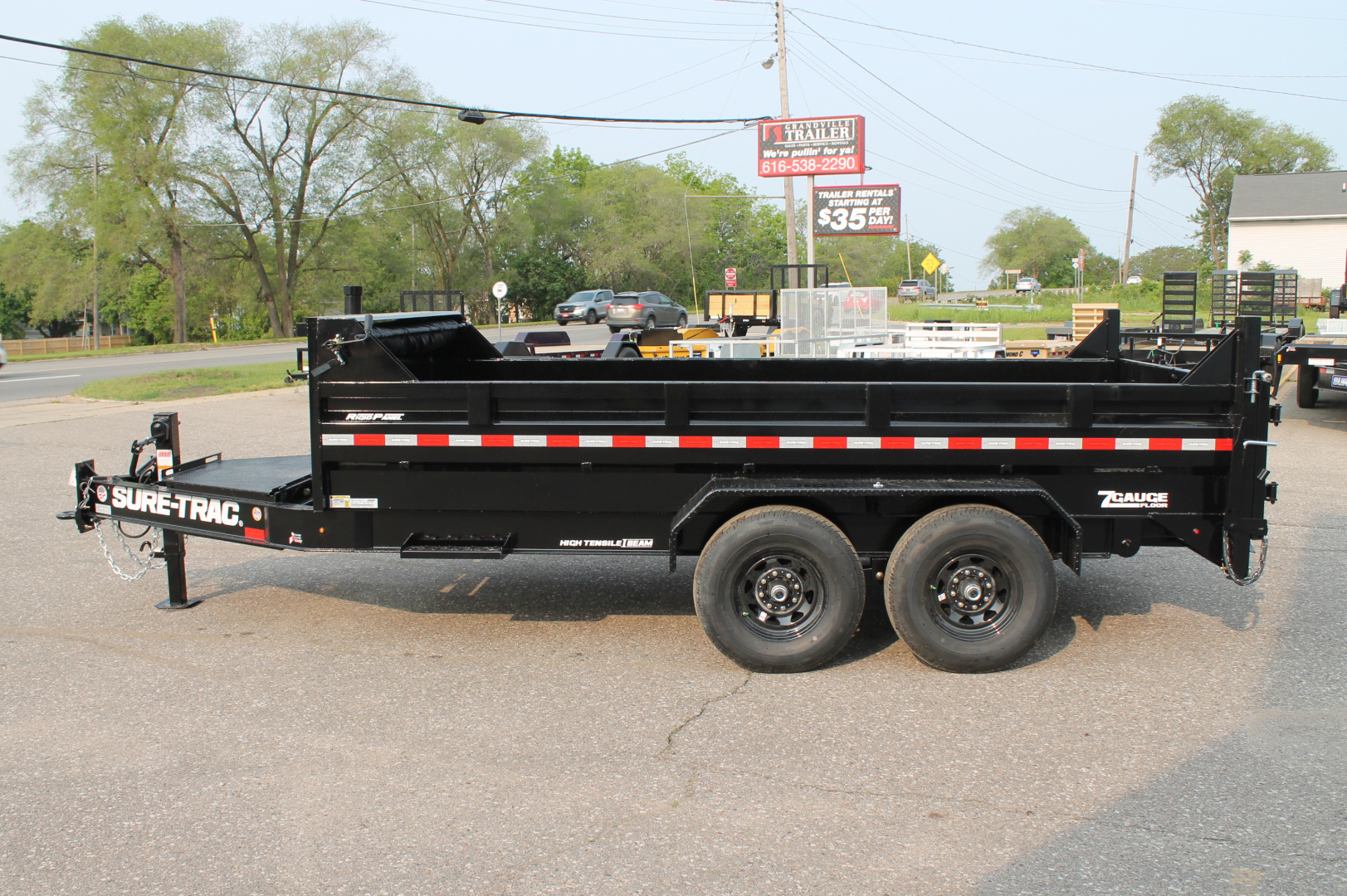 New 2025 Sure-Trac STBTL8214-BP-154 Dump Trailer