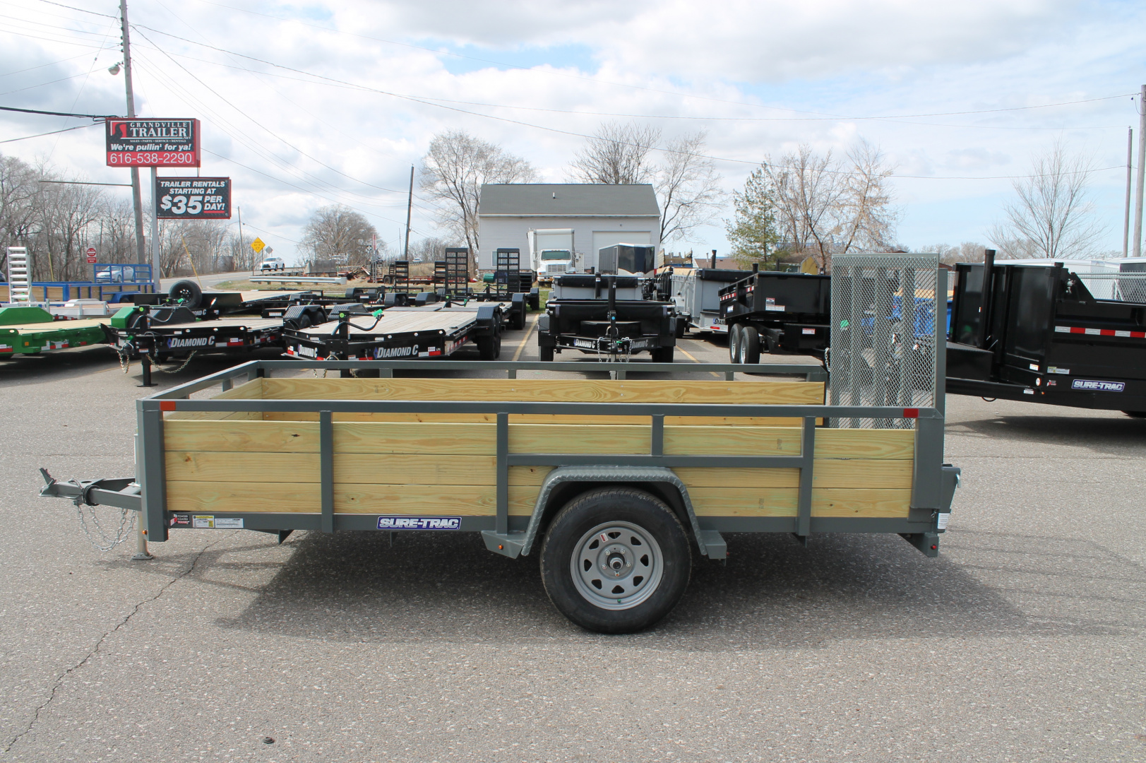 New 2025 Sure-Trac STUTB7210-BP-030 Utility Trailer