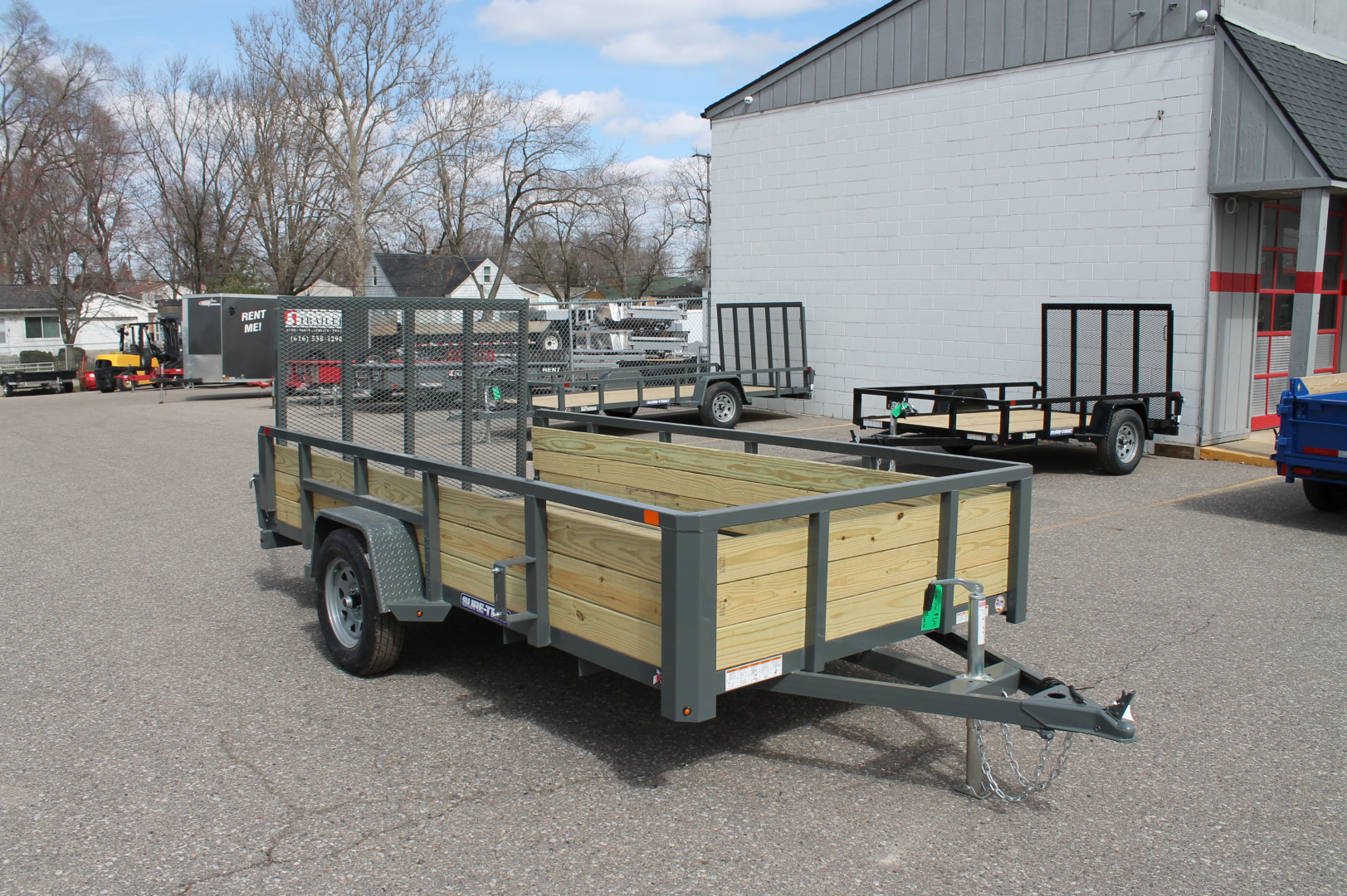 New 2025 Sure-Trac STUTB7210-BP-030 Utility Trailer