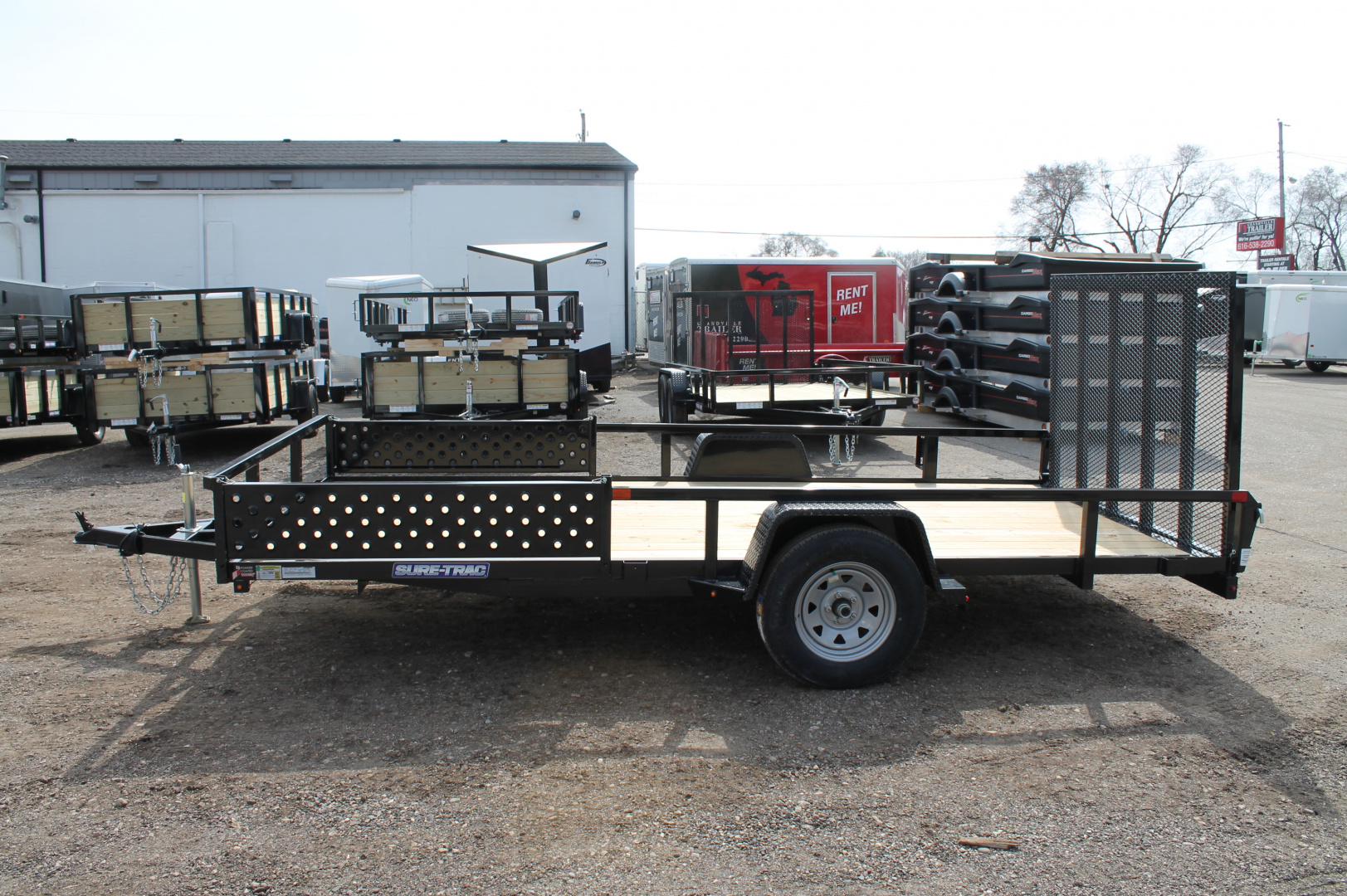 New 2025 Sure-Trac STUTA8214-BP-030 Utility Trailer