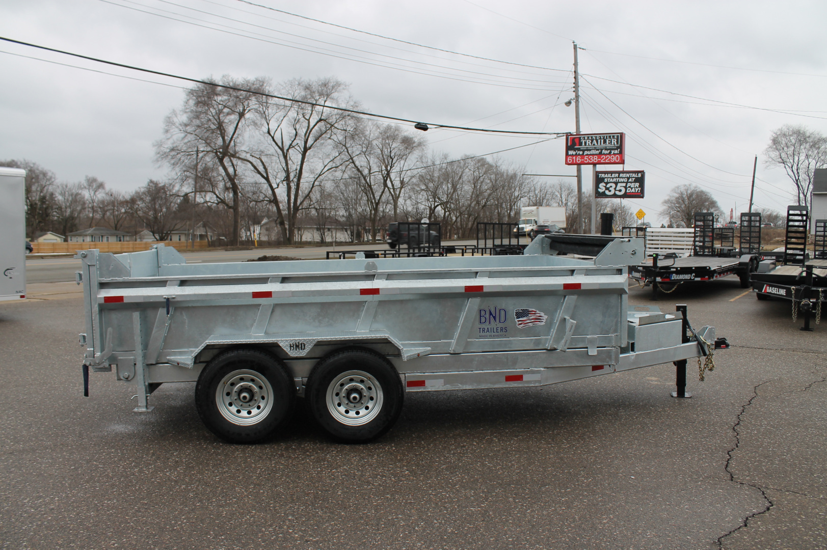New 2025 BND Trailers GAL7X14 Dump Dump Trailer