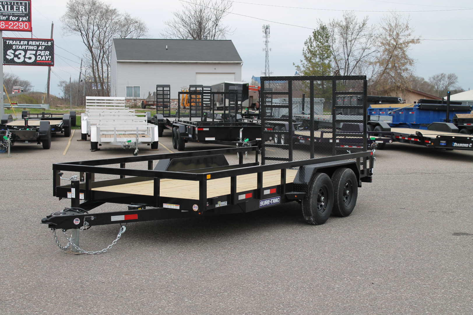 New 2026 Sure-Trac STUTT8216-BP-070 Utility Trailer