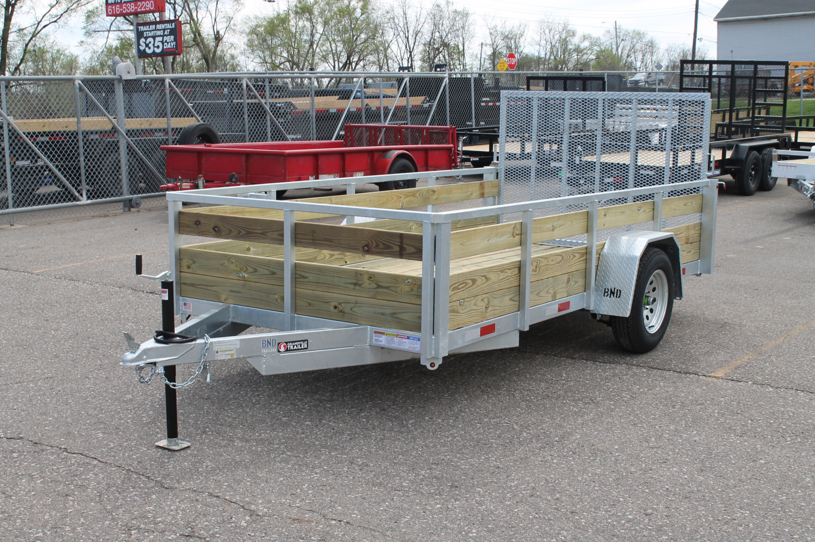 New 2026 BND Trailers GAL 6X12-3Board Utility Trailer