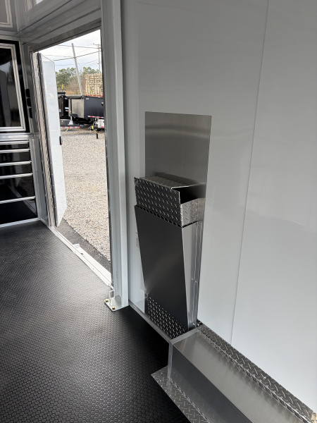 New 2026 Haulmark EDGE ALUMINUM 28 Stacker Race Trailer, Finished Race Interior, 21K GVWR, Awnings, Lift, Premium Escape Door