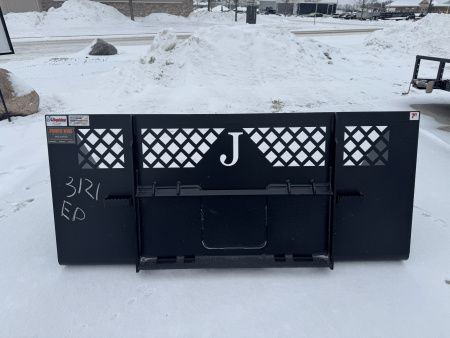 New 2026 Jenkins Iron and Steel 7' Skid Steer Snow Bucket Attachment
