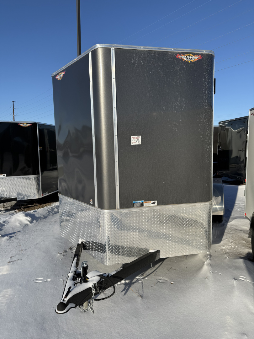 New 2025 H&H Trailers 7'x'14 Cargo / Enclosed Trailer Charcoal