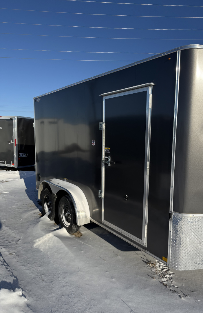 New 2025 H&H Trailers 7'x'14 Cargo / Enclosed Trailer Charcoal