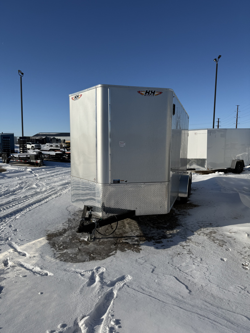 New 2025 H&H Trailers 7'X14' Cargo / Enclosed Trailer Silver