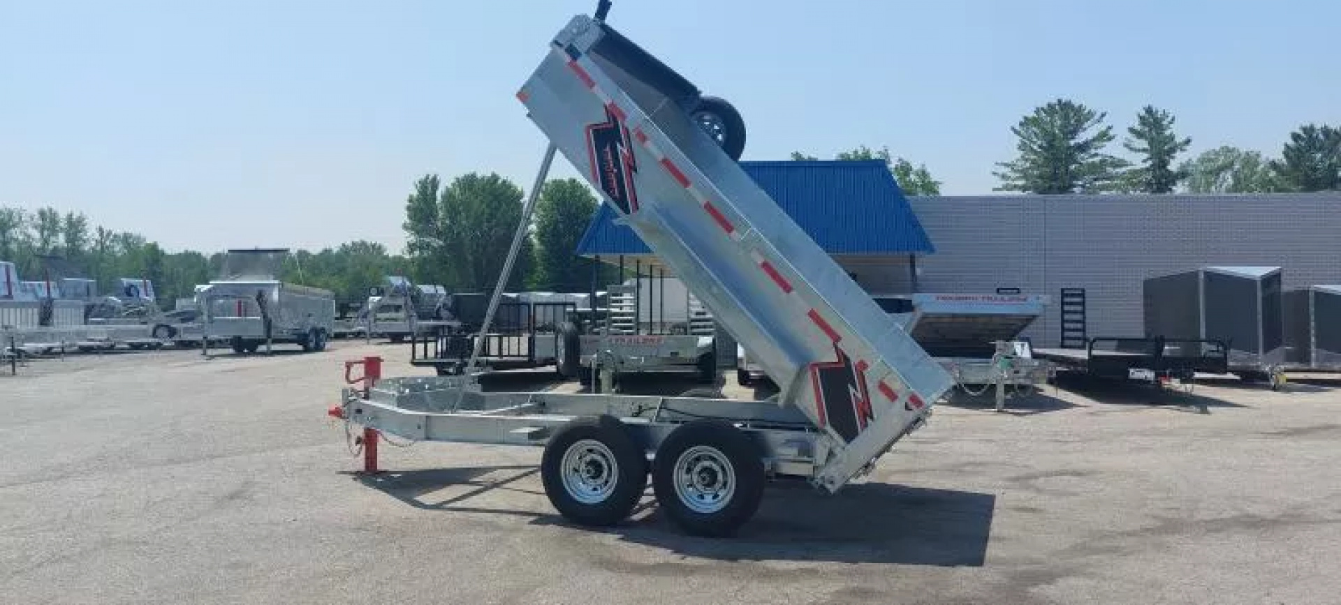 New 82" X 12 GALVANIZED DUMP 7 K AXLES 2025 TRIUMPH 5 YEAR WARRANTY