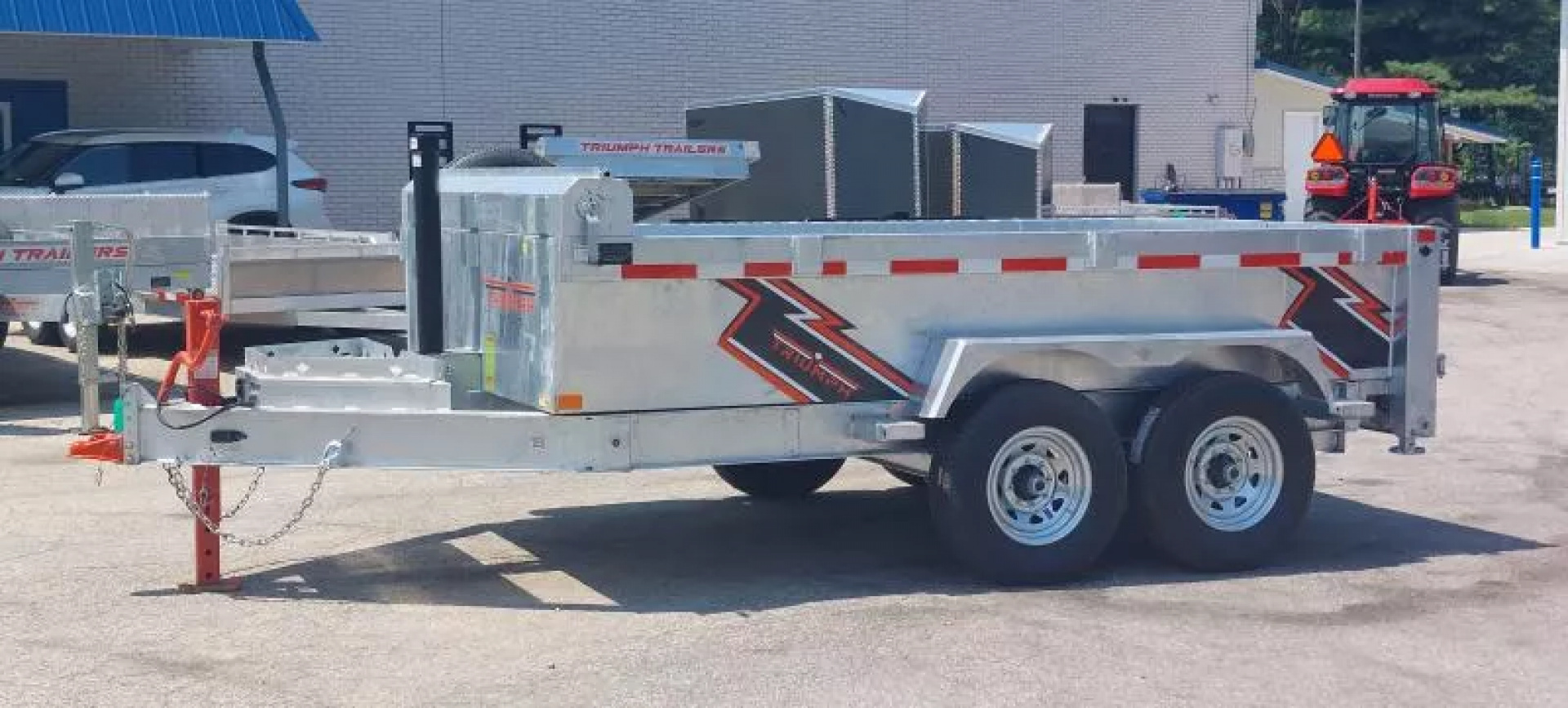 New 82" X 12 GALVANIZED DUMP 7 K AXLES 2025 TRIUMPH 5 YEAR WARRANTY