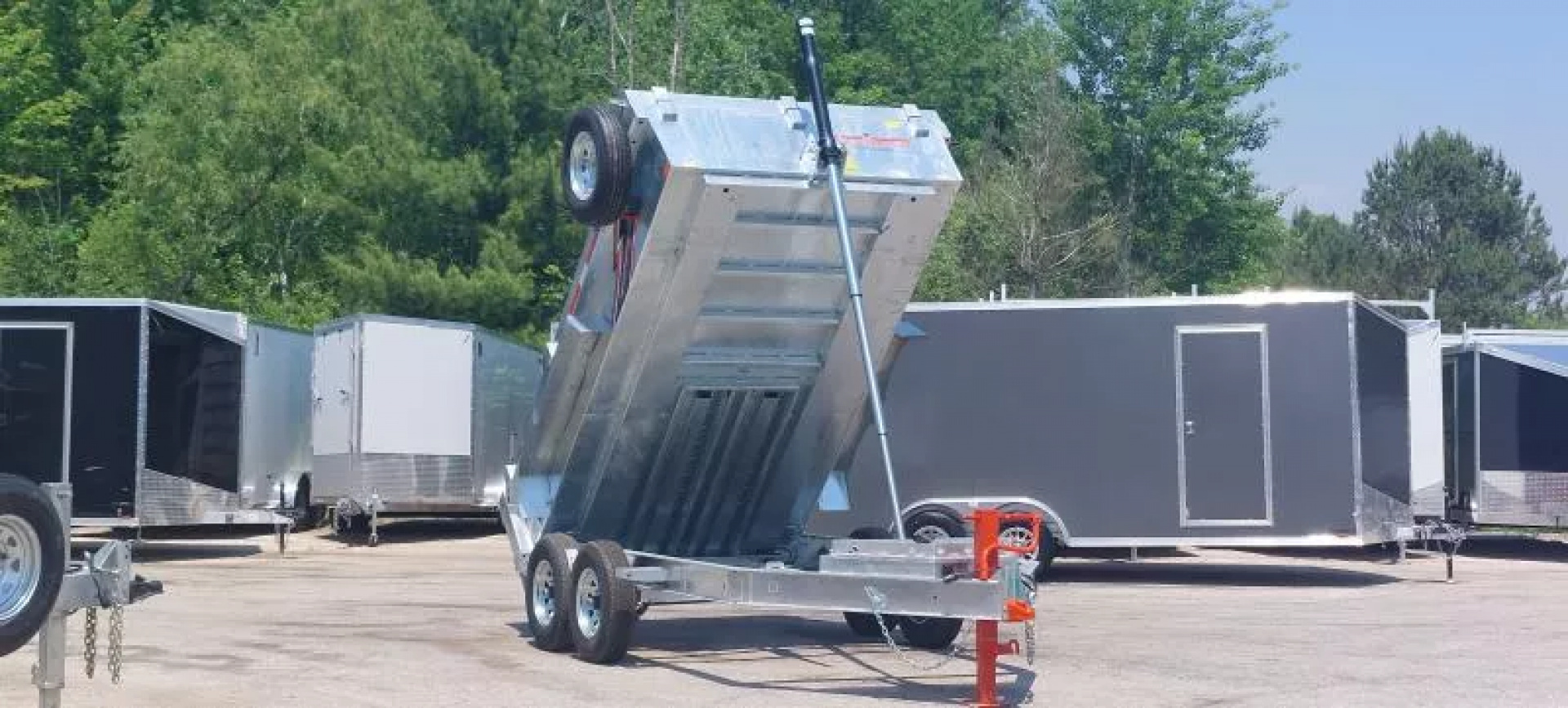 New 82" X 12 GALVANIZED DUMP 7 K AXLES 2025 TRIUMPH 5 YEAR WARRANTY