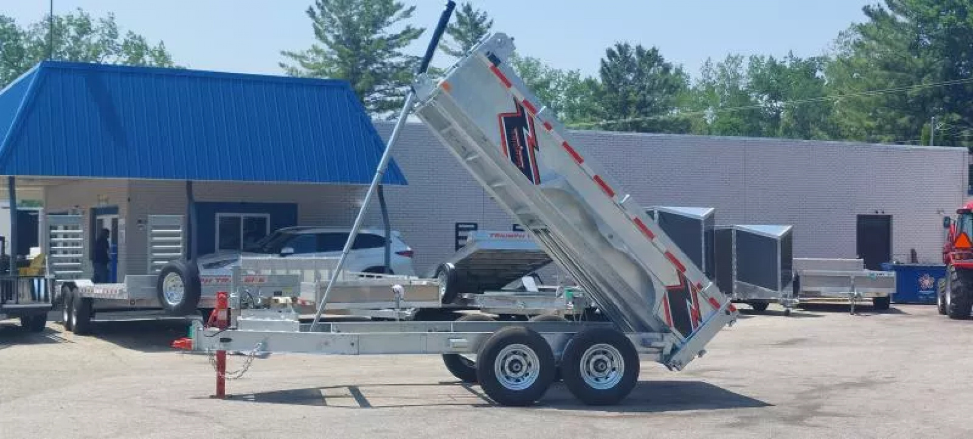 New 82" X 12 GALVANIZED DUMP 7 K AXLES 2025 TRIUMPH 5 YEAR WARRANTY