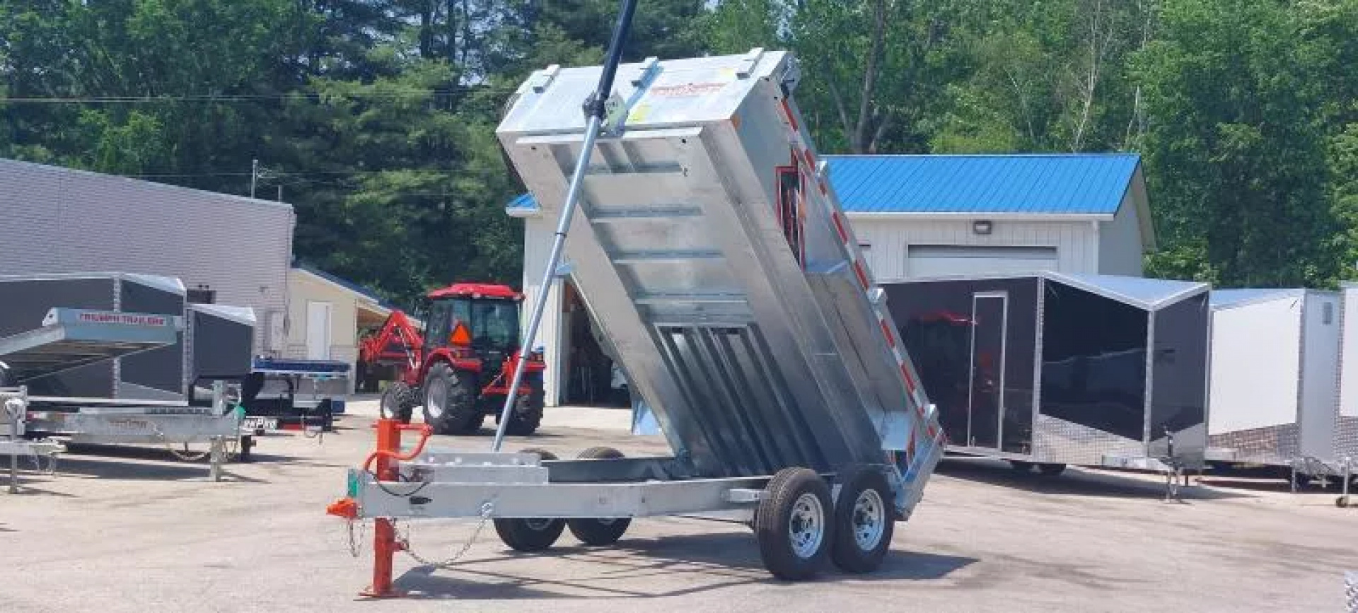 New 82" X 12 GALVANIZED DUMP 7 K AXLES 2025 TRIUMPH 5 YEAR WARRANTY