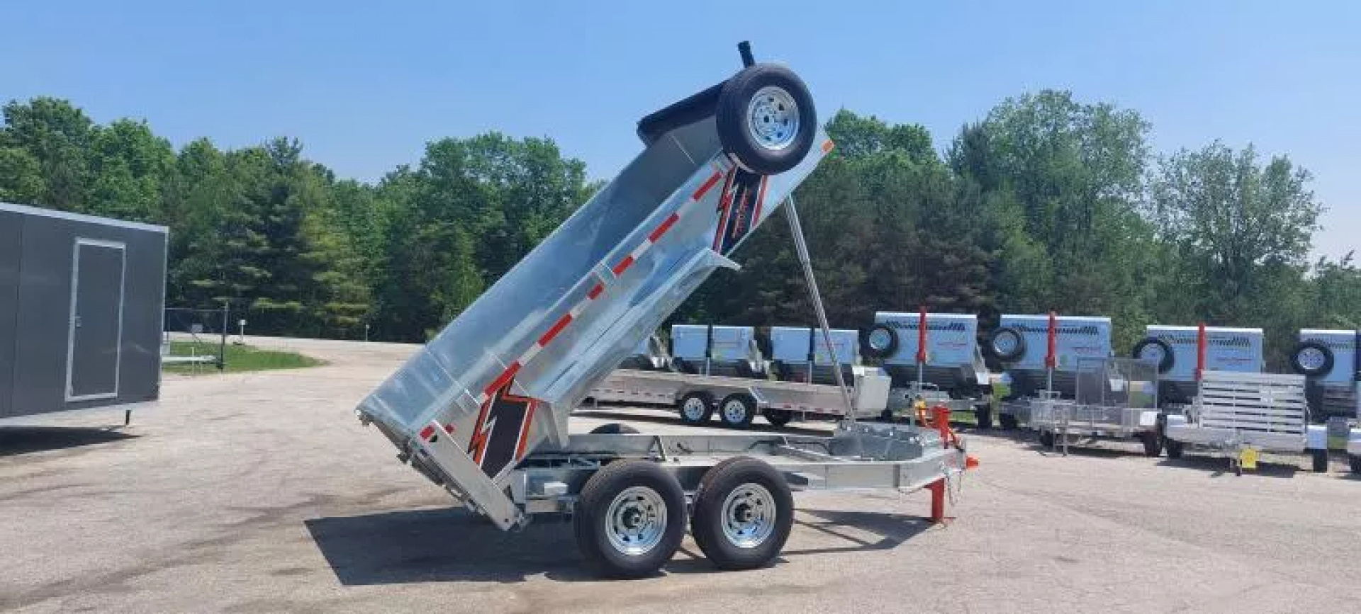 New 82" X 12 GALVANIZED DUMP 7 K AXLES 2025 TRIUMPH 5 YEAR WARRANTY