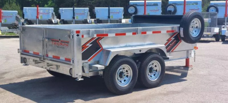 New 82" X 12 GALVANIZED DUMP 7 K AXLES 2025 TRIUMPH 5 YEAR WARRANTY