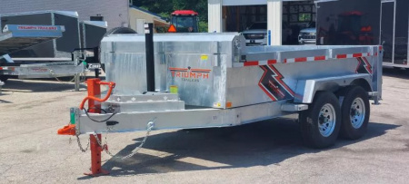 New 82" X 12 GALVANIZED DUMP 7 K AXLES 2025 TRIUMPH 5 YEAR WARRANTY