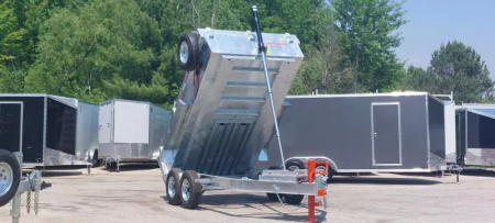 New 82" X 12 GALVANIZED DUMP 7 K AXLES 2025 TRIUMPH 5 YEAR WARRANTY