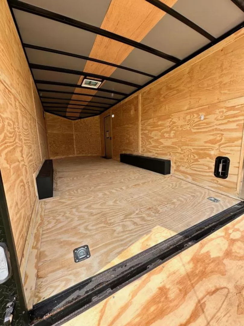 New 2025 Rock Solid 8.5x20 Car Hauler-5200LB Torsion Axles- Black Semi Screwless - Blackout