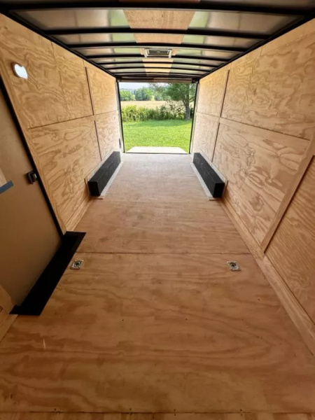 New 2025 Rock Solid 8.5x20 Car Hauler-5200LB Torsion Axles- Black Semi Screwless - Blackout