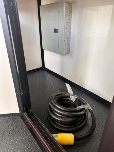 New 2025 Luxe 7x12 Concession Trailer -Finished Interior-5200LB Single Axle -7'ft Interior- Pink Poly - Blackout