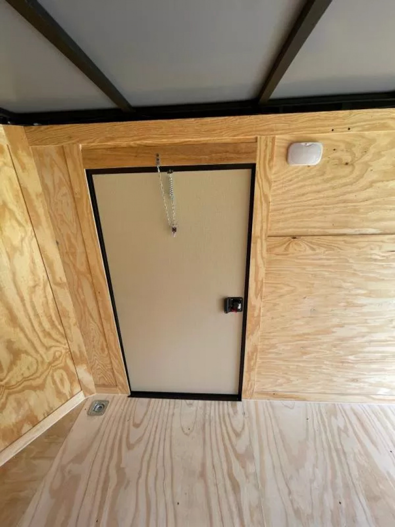 New 2025 Rock Solid Cargo 6X12- Enclosed Trailer-3500LB Tandem Axle-Charcoal Poly-Blackout