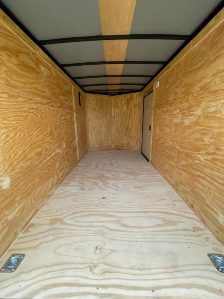 New 2025 Rock Solid Cargo 6X12- Enclosed Trailer-3500LB Tandem Axle-Charcoal Poly-Blackout