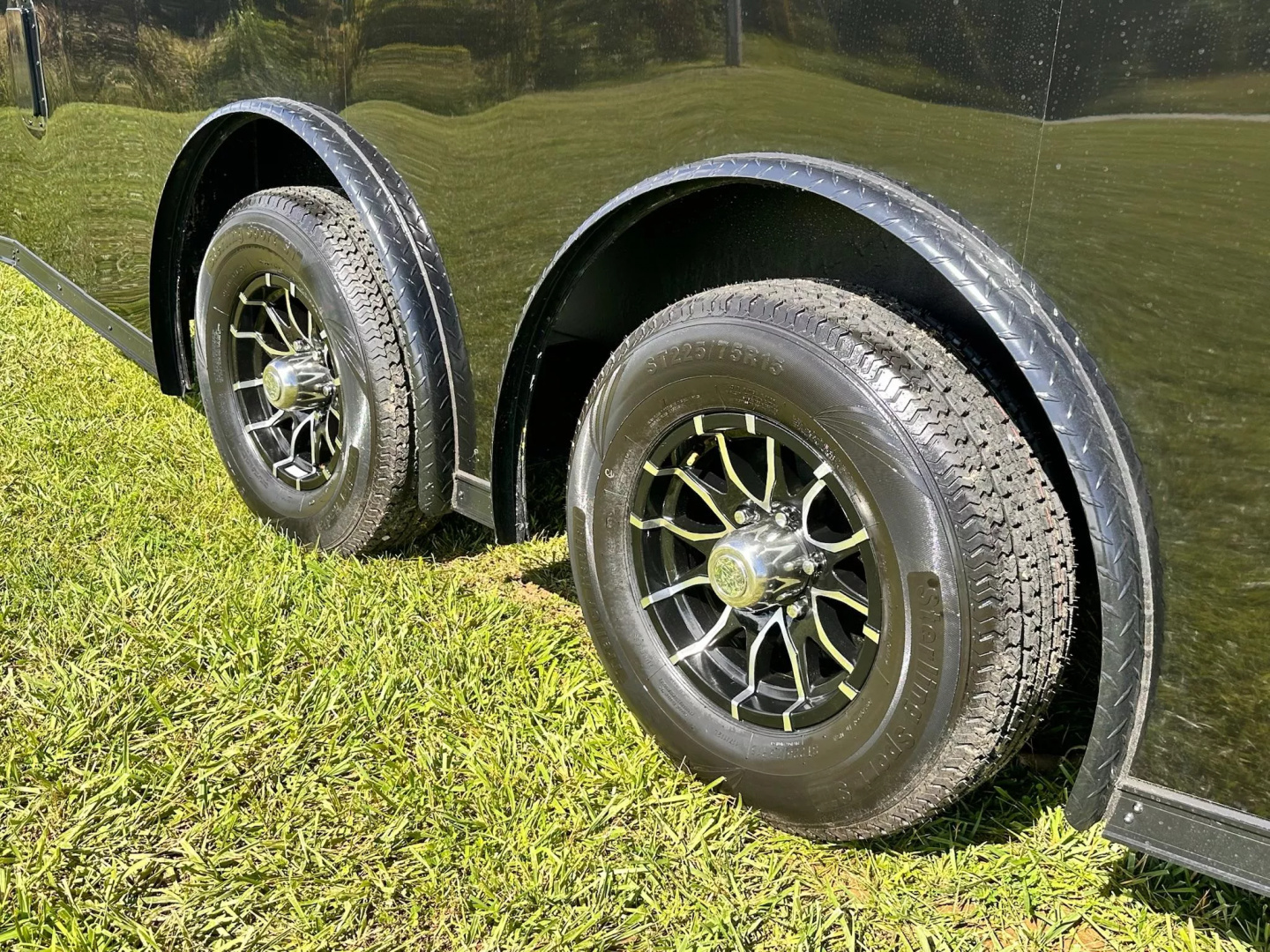 New 2026 Rock Solid 8.5x18 Car Hauler -5200LB Torsion Axle-Blackout