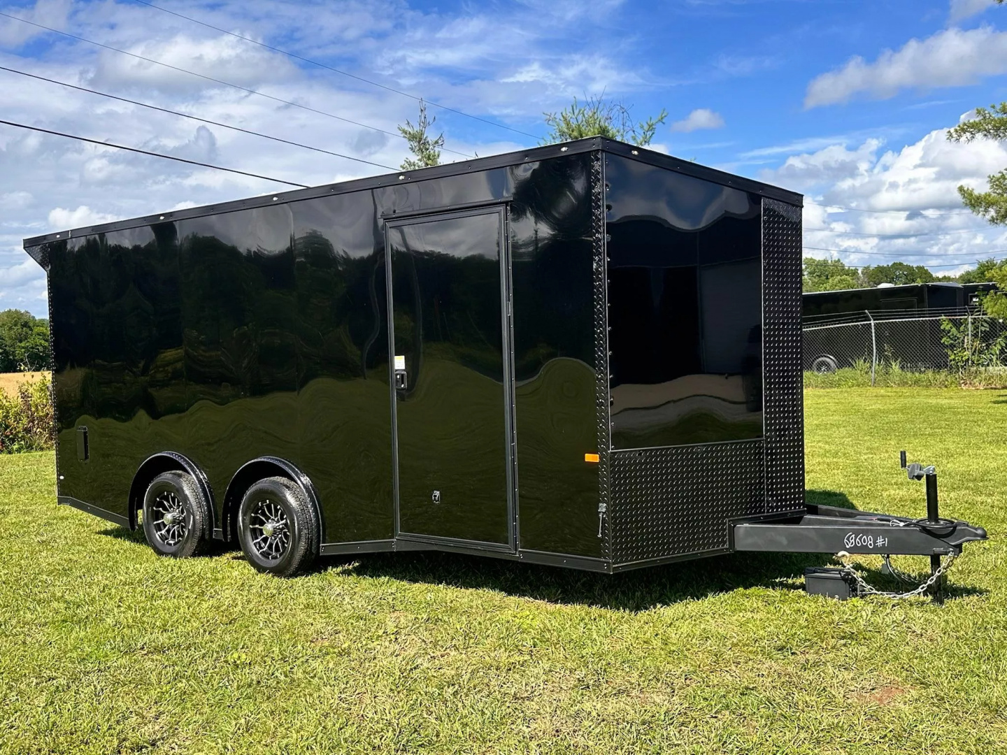 New 2026 Rock Solid 8.5x18 Car Hauler -5200LB Torsion Axle-Blackout