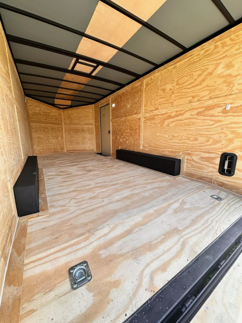 New 2026 Rock Solid 8.5x18 Car Hauler -5200LB Torsion Axle-Blackout